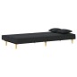 vidaXL Schlafsofa Schwarz Stoff vidaXL Schlafsofa Schwarz Stoff