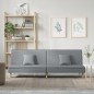 vidaXL Schlafsofa Hellgrau Stoff vidaXL Schlafsofa Hellgrau Stoff