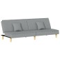 vidaXL Schlafsofa Hellgrau Stoff vidaXL Schlafsofa Hellgrau Stoff