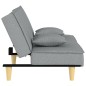 vidaXL Schlafsofa Hellgrau Stoff vidaXL Schlafsofa Hellgrau Stoff