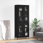 vidaXL Highboard Schwarz 69,5x34x180 cm Holzwerkstoff vidaXL Highboard Schwarz 69,5x34x180 cm Holzwerkstoff