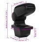 vidaXL Auto-Armlehne Schwarz 14x33x(30-45,5) cm ABS vidaXL Auto-Armlehne Schwarz 14x33x(30-45,5) cm ABS