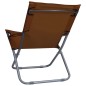 vidaXL Klappbare Strandstühle 2 Stk. Stoff Braun vidaXL Klappbare Strandstühle 2 Stk. Stoff Braun