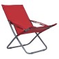 vidaXL Klappbare Strandstühle 2 Stk. Stoff Rot vidaXL Klappbare Strandstühle 2 Stk. Stoff Rot