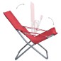 vidaXL Klappbare Strandstühle 2 Stk. Stoff Rot vidaXL Klappbare Strandstühle 2 Stk. Stoff Rot