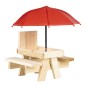 HI Eichhörnchen-Futterspender mit Regenschirm Beige HI Eichhörnchen-Futterspender mit Regenschirm Beige