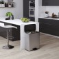 Curver Duo Tretmülleimer Deco 26L+26L Silbern Curver Duo Tretmülleimer Deco 26L+26L Silbern