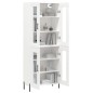 Highboard Weiß 69,5x34x180 cm Holzwerkstoff Highboard Weiß 69,5x34x180 cm Holzwerkstoff