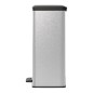 Curver Duo Tretmülleimer Deco 26L+26L Silbern Curver Duo Tretmülleimer Deco 26L+26L Silbern