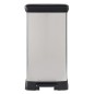Curver Duo Tretmülleimer Deco 23L+23L Silbern Curver Duo Tretmülleimer Deco 23L+23L Silbern