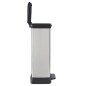 Curver Duo Tretmülleimer Deco 23L+23L Silbern Curver Duo Tretmülleimer Deco 23L+23L Silbern