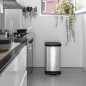 Curver Duo Tretmülleimer Deco 23L+23L Silbern Curver Duo Tretmülleimer Deco 23L+23L Silbern