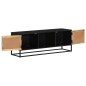 vidaXL TV-Schrank 110x30x40 cm Massivholz Mango und Eisen vidaXL TV-Schrank 110x30x40 cm Massivholz Mango und Eisen