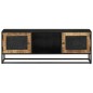 vidaXL TV-Schrank 110x30x40 cm Massivholz Mango und Eisen vidaXL TV-Schrank 110x30x40 cm Massivholz Mango und Eisen