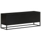 vidaXL TV-Schrank 110x30x40 cm Massivholz Mango und Eisen vidaXL TV-Schrank 110x30x40 cm Massivholz Mango und Eisen