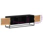 vidaXL TV-Schrank 110x30x40 cm Massivholz Mango und Eisen vidaXL TV-Schrank 110x30x40 cm Massivholz Mango und Eisen