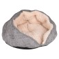 FLAMINGO Katzenhöhle Zupo 49x49x25 cm Rund Grau und Creme FLAMINGO Katzenhöhle Zupo 49x49x25 cm Rund Grau und Creme