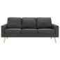vidaXL 3-Sitzer-Sofa Dunkelgrau Stoff vidaXL 3-Sitzer-Sofa Dunkelgrau Stoff
