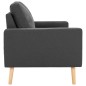 vidaXL 3-Sitzer-Sofa Dunkelgrau Stoff vidaXL 3-Sitzer-Sofa Dunkelgrau Stoff