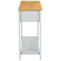 vidaXL Konsolentisch 118x35x77 cm Massivholz Eiche vidaXL Konsolentisch 118x35x77 cm Massivholz Eiche