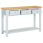 vidaXL Konsolentisch 118x35x77 cm Massivholz Eiche vidaXL Konsolentisch 118x35x77 cm Massivholz Eiche