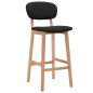 vidaXL Barhocker 2 Stk. Schwarz Stoff vidaXL Barhocker 2 Stk. Schwarz Stoff