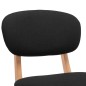 vidaXL Barhocker 2 Stk. Schwarz Stoff vidaXL Barhocker 2 Stk. Schwarz Stoff