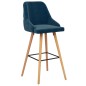 vidaXL Barhocker 2 Stk. Blau Samt vidaXL Barhocker 2 Stk. Blau Samt