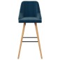 vidaXL Barhocker 2 Stk. Blau Samt vidaXL Barhocker 2 Stk. Blau Samt