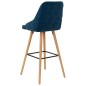 vidaXL Barhocker 2 Stk. Blau Samt vidaXL Barhocker 2 Stk. Blau Samt