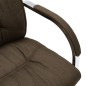 vidaXL Freischwinger Bürostuhl Braun Stoff vidaXL Freischwinger Bürostuhl Braun Stoff