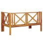 vidaXL 2-Sitzer-Gartenbank mit Kissen 122 cm Massivholz Akazie vidaXL 2-Sitzer-Gartenbank mit Kissen 122 cm Massivholz Akazie