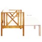 vidaXL 2-Sitzer-Gartenbank mit Kissen 122 cm Massivholz Akazie vidaXL 2-Sitzer-Gartenbank mit Kissen 122 cm Massivholz Akazie