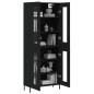 vidaXL Highboard Schwarz 69,5x34x180 cm Holzwerkstoff vidaXL Highboard Schwarz 69,5x34x180 cm Holzwerkstoff