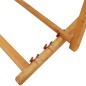 vidaXL Klappbarer Strandstuhl Eukalyptus Massivholz und Stoff Creme vidaXL Klappbarer Strandstuhl Eukalyptus Massivholz und Stoff Creme
