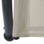 vidaXL Doppel-Sonnenliege mit Sonnendach Textilene Creme vidaXL Doppel-Sonnenliege mit Sonnendach Textilene Creme