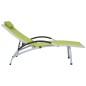 vidaXL Sonnenliege Aluminium Textilene Grün vidaXL Sonnenliege Aluminium Textilene Grün