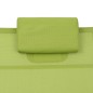 vidaXL Sonnenliege Aluminium Textilene Grün vidaXL Sonnenliege Aluminium Textilene Grün
