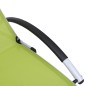 vidaXL Sonnenliege Aluminium Textilene Grün vidaXL Sonnenliege Aluminium Textilene Grün