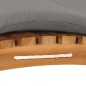 vidaXL Klappbare Sonnenliege mit Dunkelgrauer Auflage Massivholz Teak vidaXL Klappbare Sonnenliege mit Dunkelgrauer Auflage Massivholz Teak