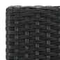 vidaXL Garten-Barhocker mit Kissen 4 Stk. Schwarz Poly Rattan vidaXL Garten-Barhocker mit Kissen 4 Stk. Schwarz Poly Rattan