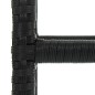 vidaXL Barhocker mit Kissen 2 Stk. Schwarz Poly Rattan vidaXL Barhocker mit Kissen 2 Stk. Schwarz Poly Rattan