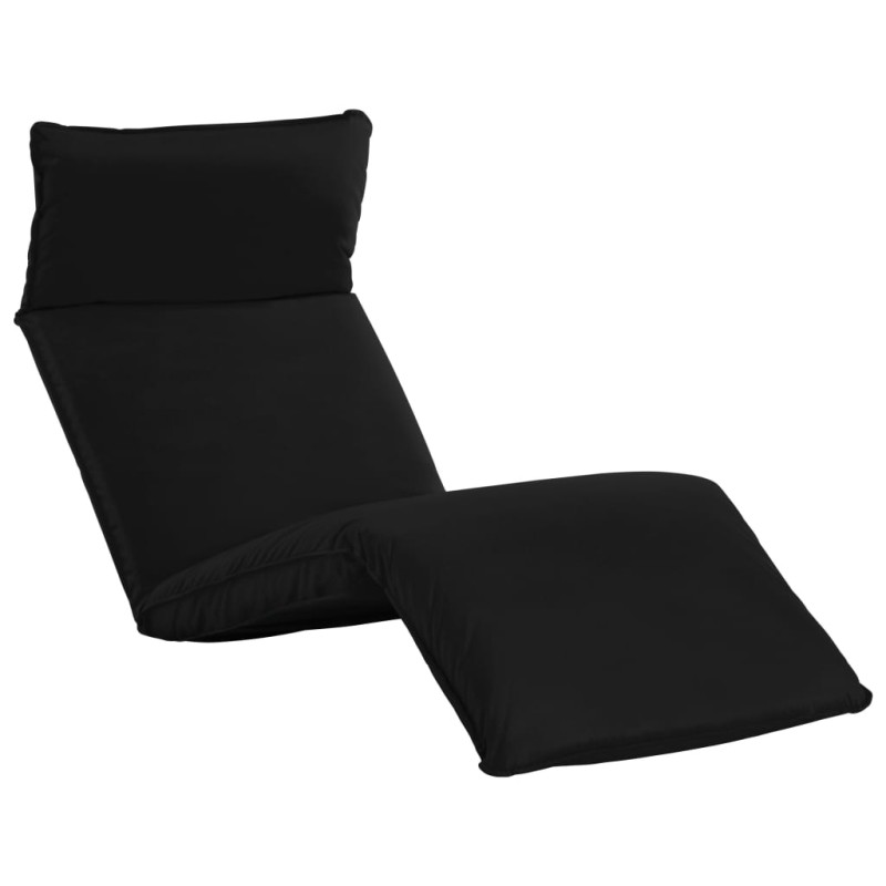 vidaXL Sonnenliege Klappbar Oxford-Gewebe Schwarz vidaXL Sonnenliege Klappbar Oxford-Gewebe Schwarz