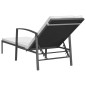 vidaXL Sonnenliegen 2 Stk. mit Tisch Poly Rattan Schwarz vidaXL Sonnenliegen 2 Stk. mit Tisch Poly Rattan Schwarz