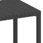 vidaXL Sonnenliegen 2 Stk. mit Tisch Poly Rattan Schwarz vidaXL Sonnenliegen 2 Stk. mit Tisch Poly Rattan Schwarz