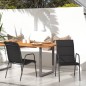 vidaXL Gartenstühle 2 Stk. Stahl und Textilene Schwarz vidaXL Gartenstühle 2 Stk. Stahl und Textilene Schwarz