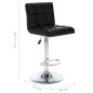 vidaXL Barhocker 2 Stk. Schwarz Kunstleder vidaXL Barhocker 2 Stk. Schwarz Kunstleder