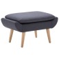 vidaXL Hocker Stoffbezug 73 x 43 x 42 cm Dunkelgrau vidaXL Hocker Stoffbezug 73 x 43 x 42 cm Dunkelgrau