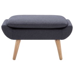 vidaXL Hocker Stoffbezug 73 x 43 x 42 cm Dunkelgrau 