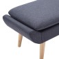 vidaXL Hocker Stoffbezug 73 x 43 x 42 cm Dunkelgrau vidaXL Hocker Stoffbezug 73 x 43 x 42 cm Dunkelgrau